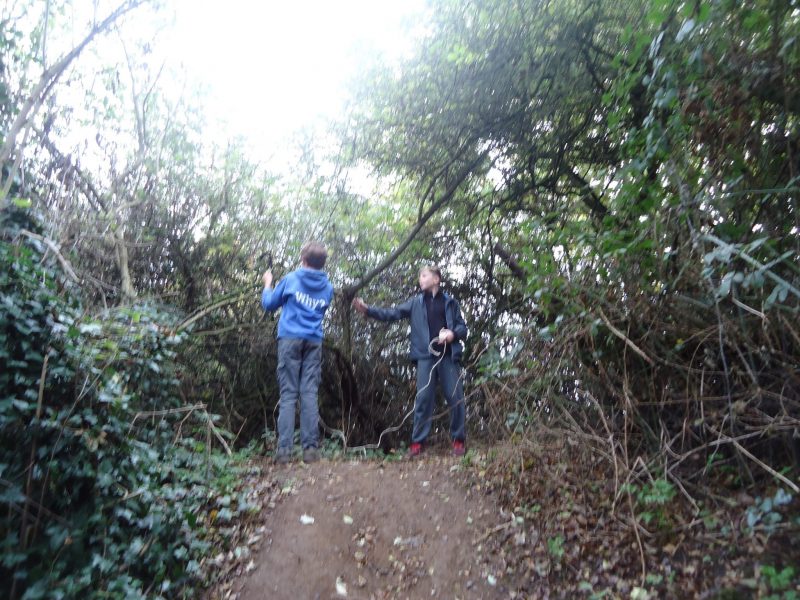 Knot work at Forest School