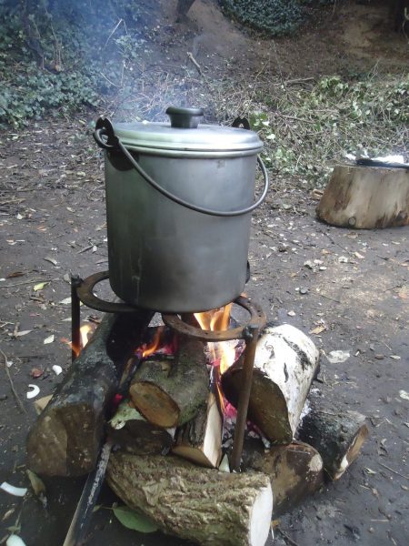 Stew for Lunch at Forest School